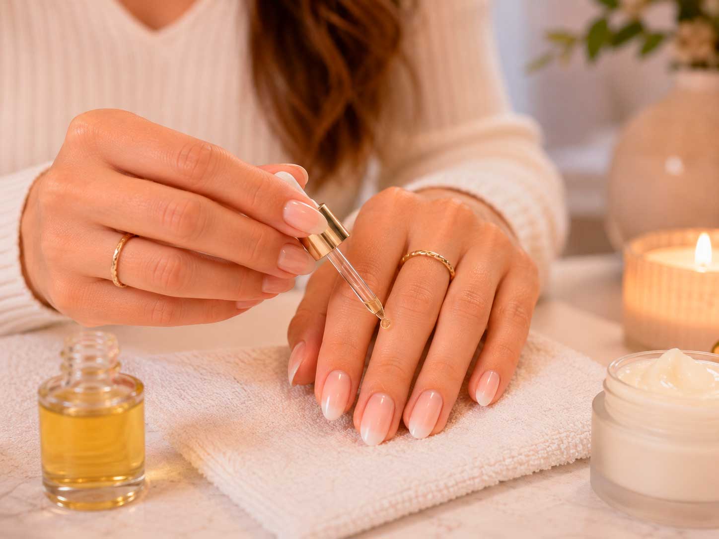 Cuidados com Unhas Baby Boomer e hidratação das cutículas