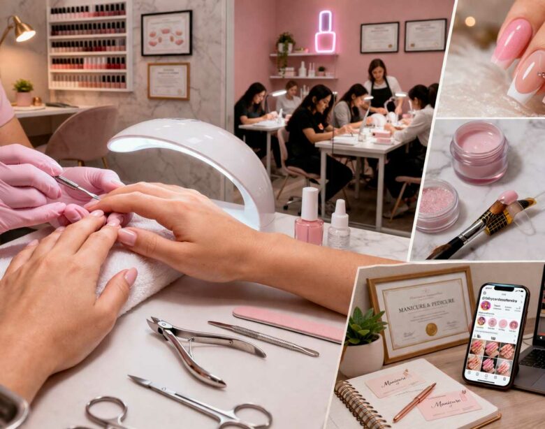 Melhores cursos de manicure em 2026: guia completo com opções presenciais, online, gratuitas e cursos de influenciadoras