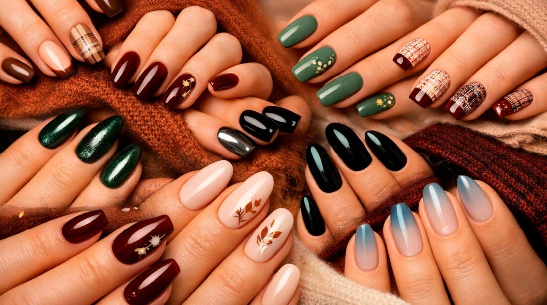 Unhas decoradas para o outono 2026: 10 tendências elegantes que prometem dominar a estação