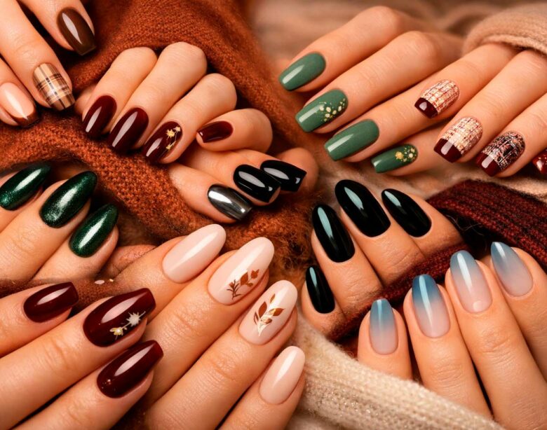 Unhas decoradas para o outono 2026: 10 tendências elegantes que prometem dominar a estação