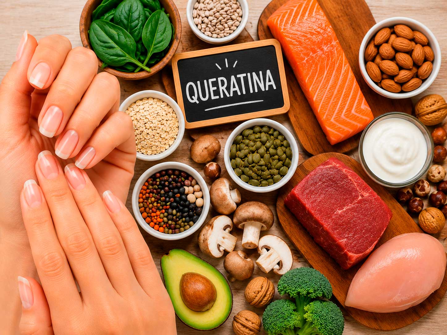 Fortalecendo as unhas com queratina